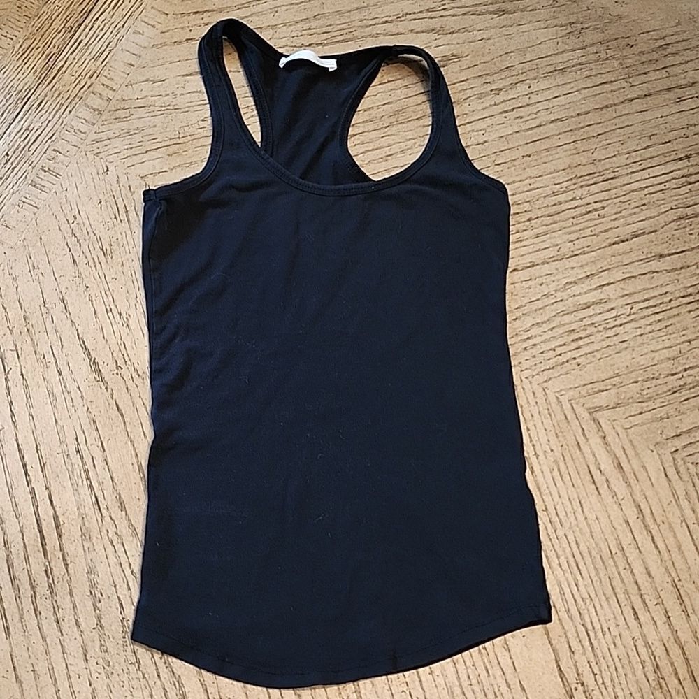 Black racerback tank top size S Zara